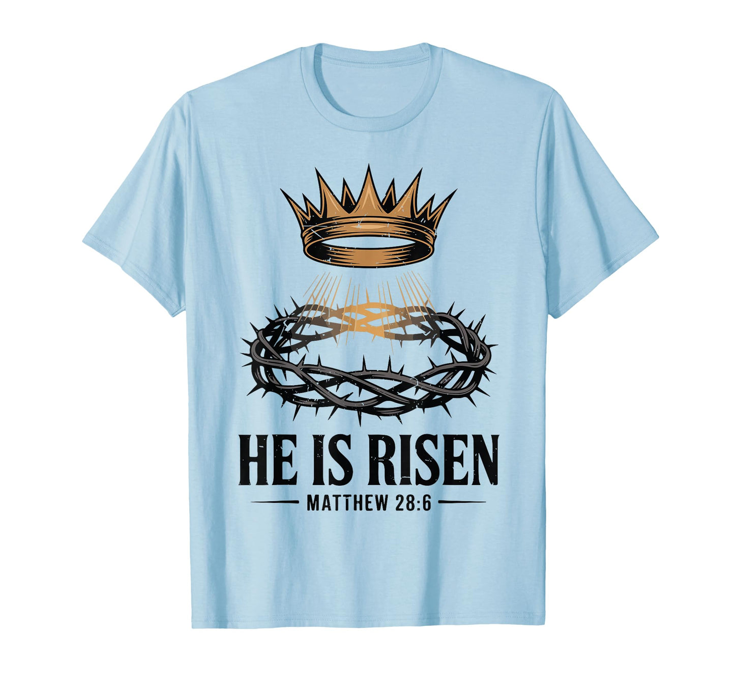 He is Risen Jesus Crown Thorns Christian Easter Toddler Boy T-Shirt