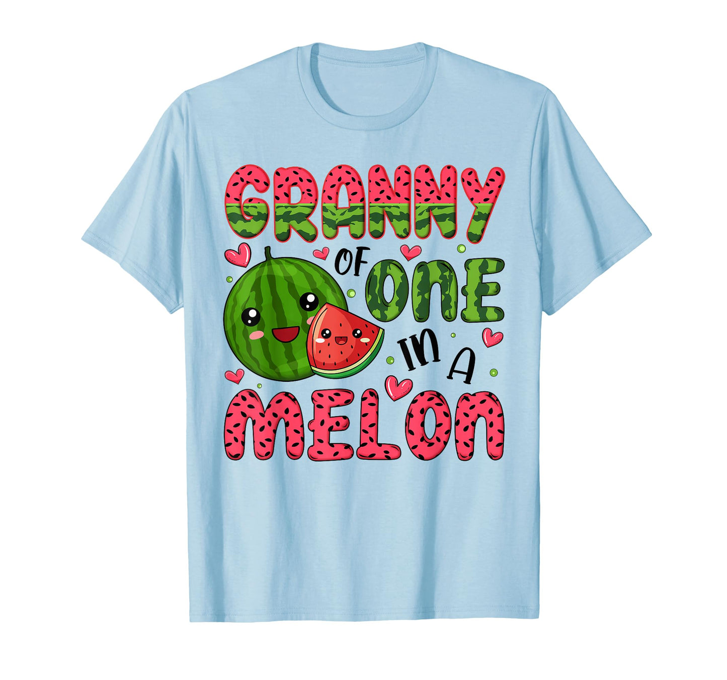 Granny of One in A Melon 1St Birthday Watermelon Party T-Shirt