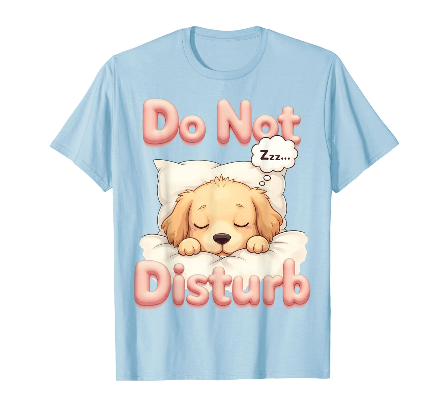 Do Not Disturb Golden Retriever Dog Funny Pajamas T-Shirt