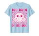 Retro Groovy 100 Days of School Happy Face 100th Day School T-Shirt