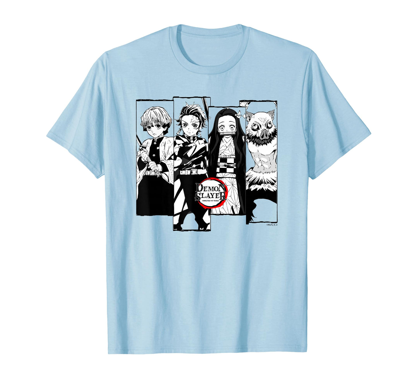 Demon Slayer: Kimetsu no Yaiba Slayer Corps Black and White T-Shirt
