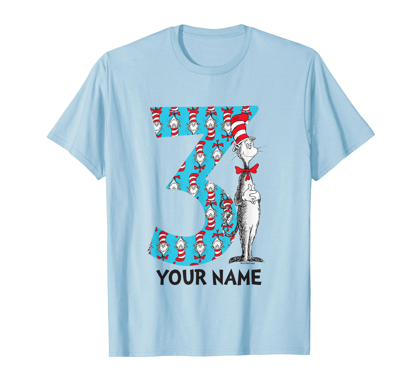 Cat in The Hat Customizable Name 3rd Birthday Celebration