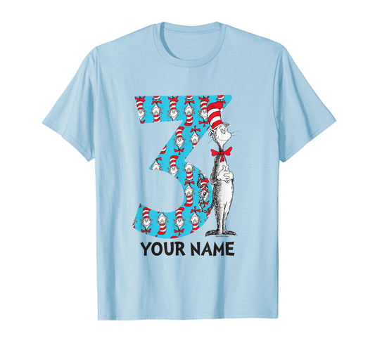 Cat in The Hat Customizable Name 3rd Birthday Celebration