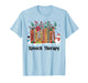 Speech Therapy Christmas Books Speech Language Pathologist T-Shirt