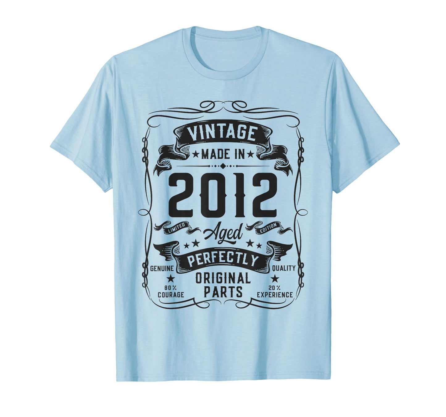 Vintage 2012 14yr 14th Birthday Gifts for Boys 14 Years Old T-Shirt