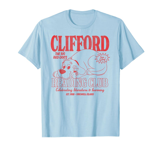 Clifford The Big Red Dog Reading Club Est. 1988 Kids Books T-Shirt