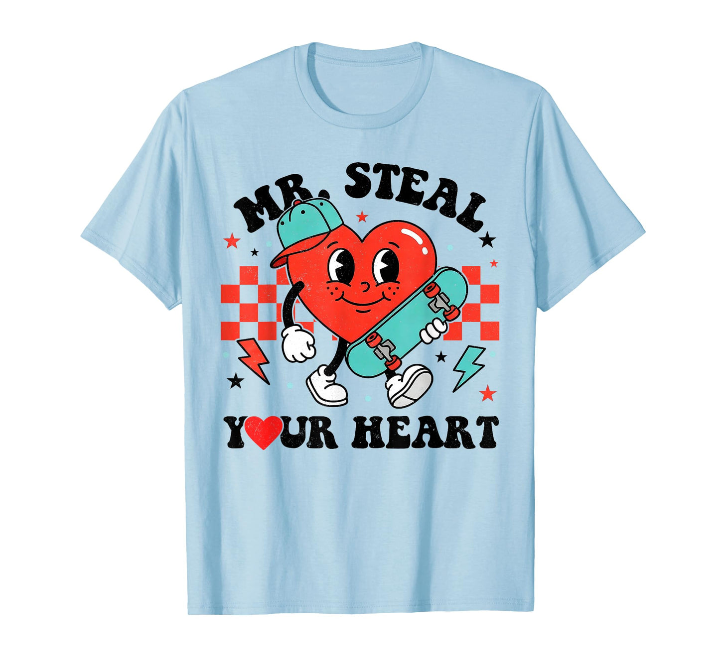 Mr Steal Your Heart for Boys Toddlers Valentine's Day Kids T-Shirt