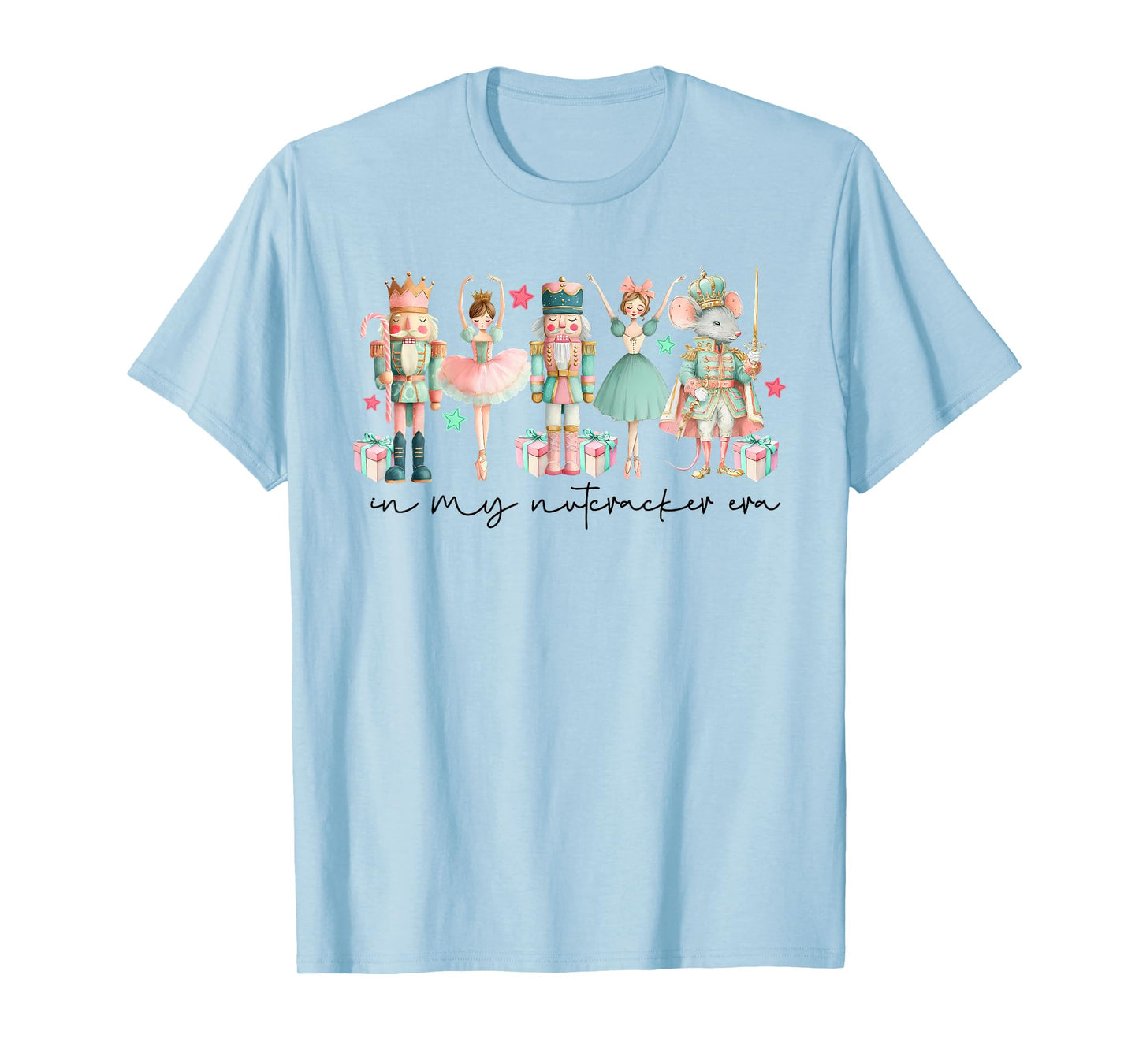 in My Nutcracker Era Ballet Pink Christmas Vibes Women Girls T-Shirt