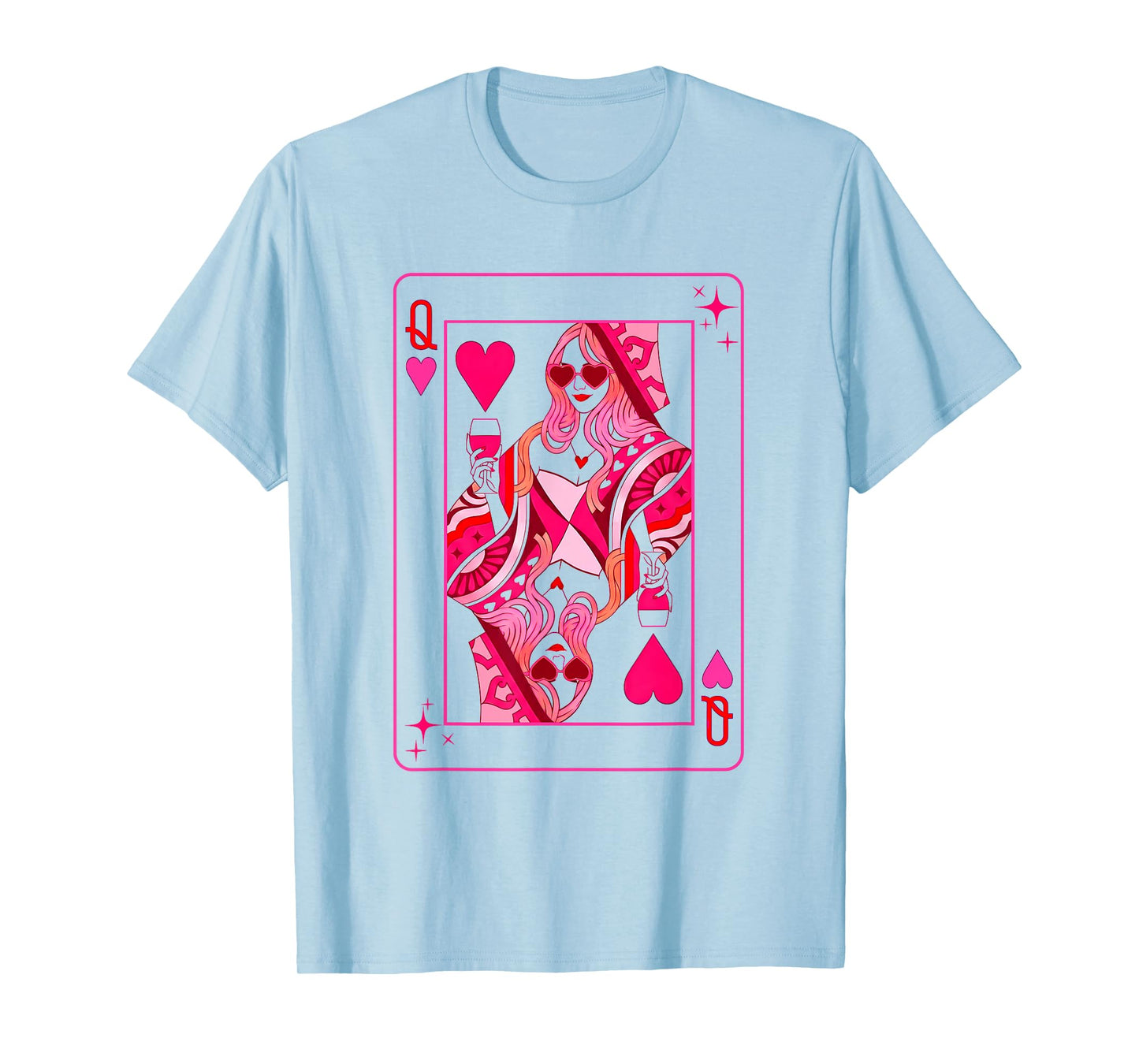 Queen of Hearts Valentine Her Mother Mom Bachelorette Party T-Shirt