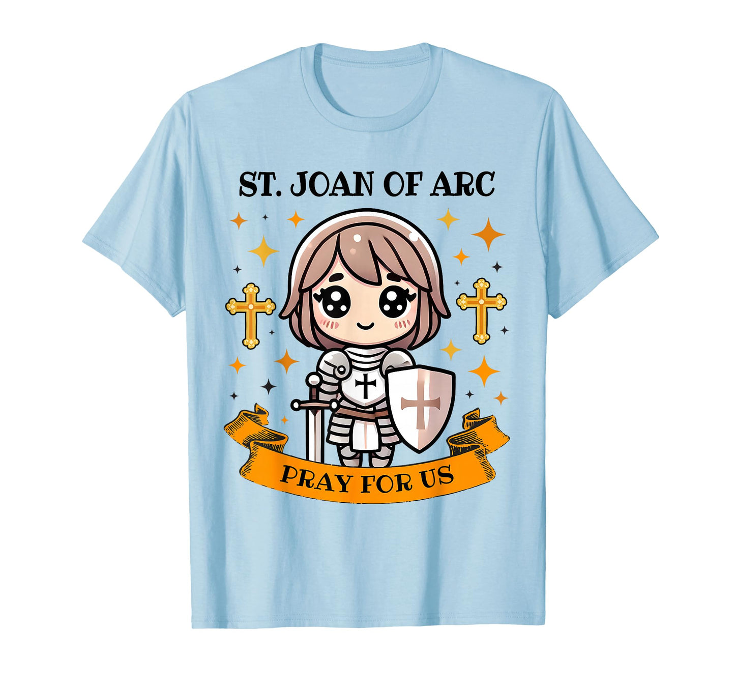 St Joan of Arc Catholic Christian Pray for Us Kids Toddlers T-Shirt