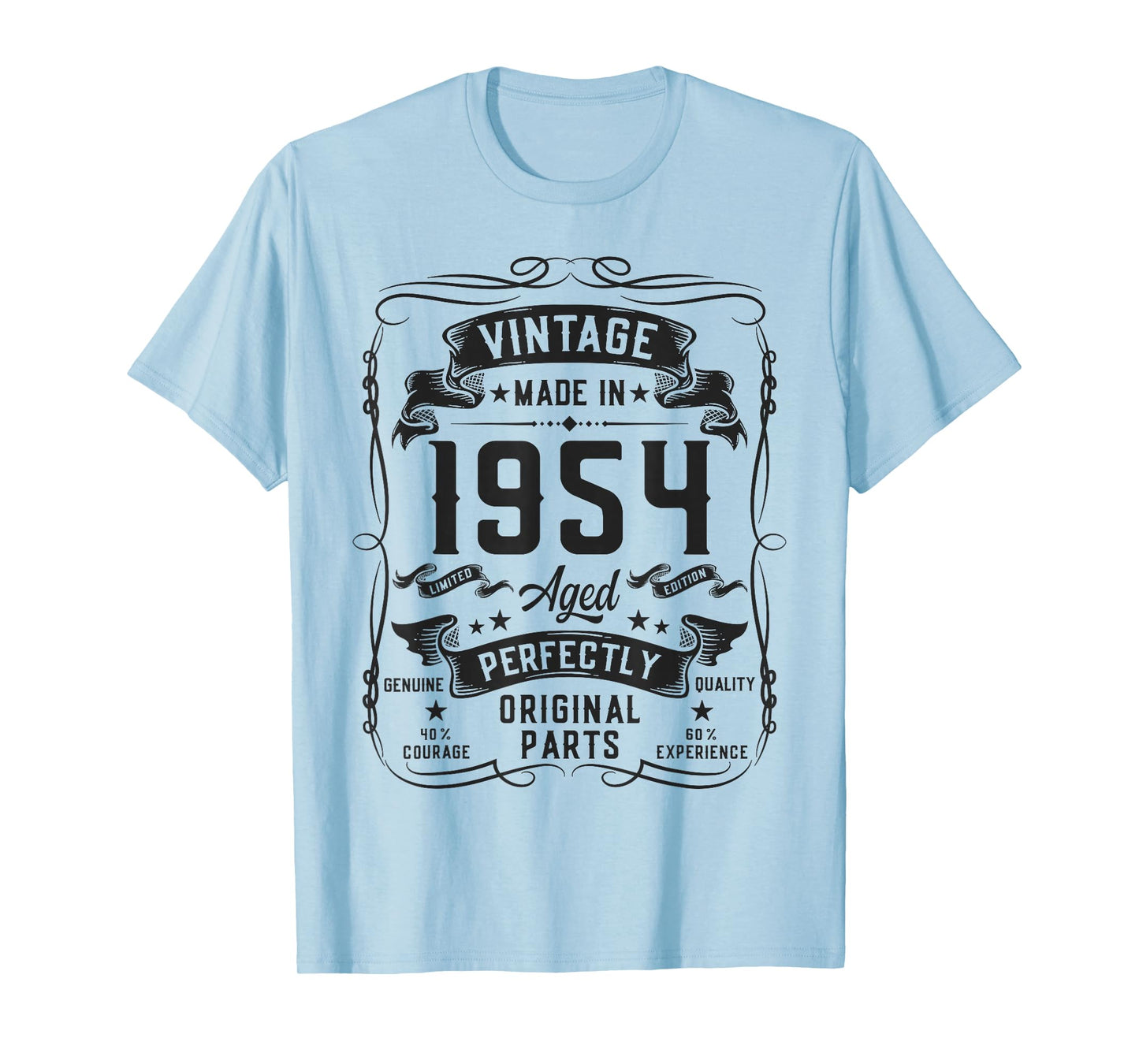 Vintage 1954 72yr 72nd Birthday Gifts for Men 72 Years Old T-Shirt