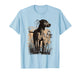 Wild Grass Lab Pit Mix Dog Countryside Art Design T-Shirt