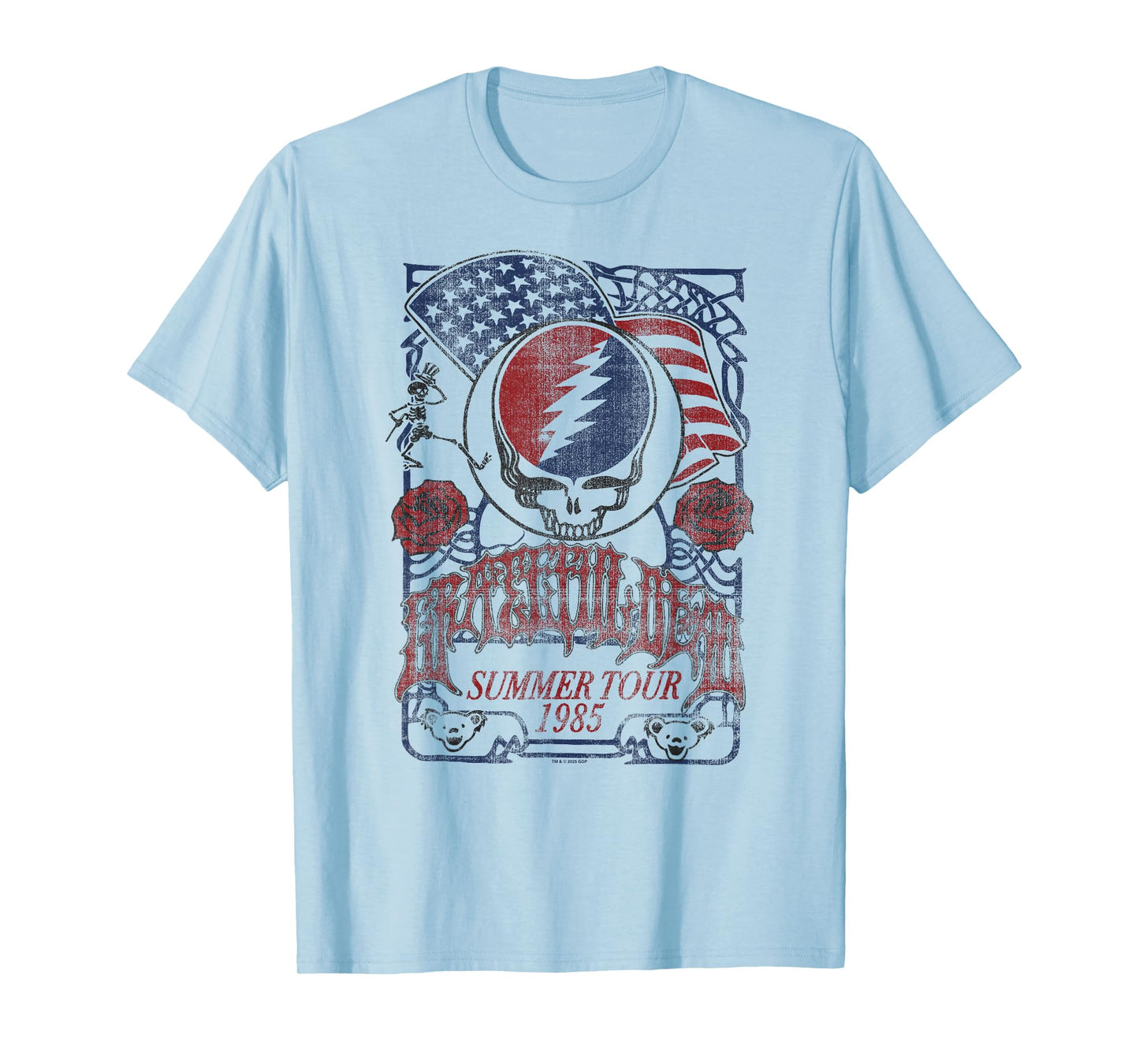 Grateful Dead Americana Summer '85 Tour Vintage Band T-Shirt
