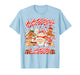 Vintage Candy Cane Land Santa PJs Christmas Xmas Girl Women T-Shirt