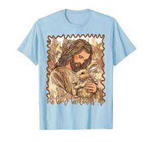 Oh How He Loves Us Christian He is Risen Jesus Bunny Easter T-Shirt