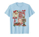 Vintage Funny Retro Christmas Collage Jingle Bell Rock Santa T-Shirt