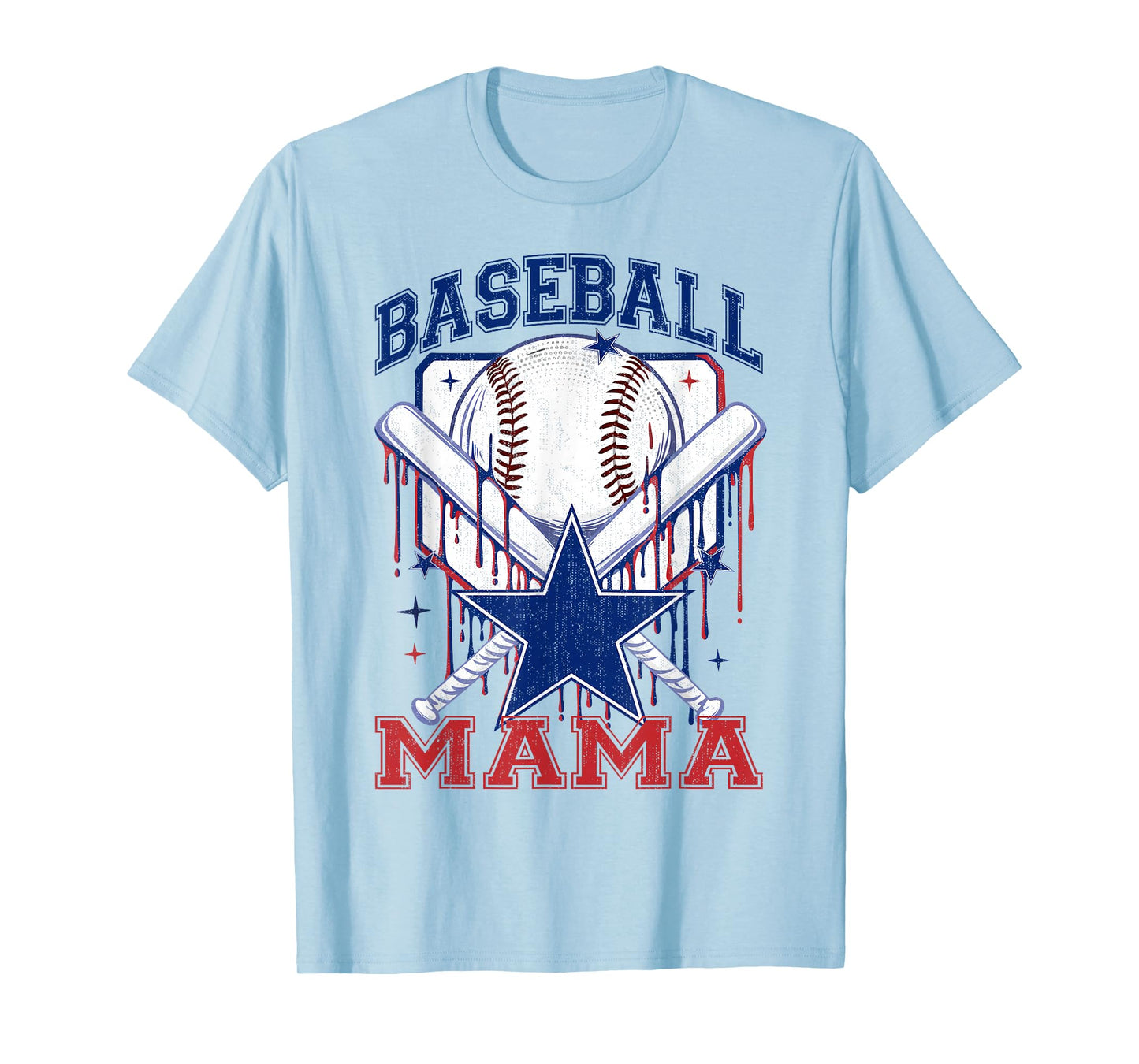 Retro Baseball Mama Baseball Mom Women Mother's Day T-Shirt