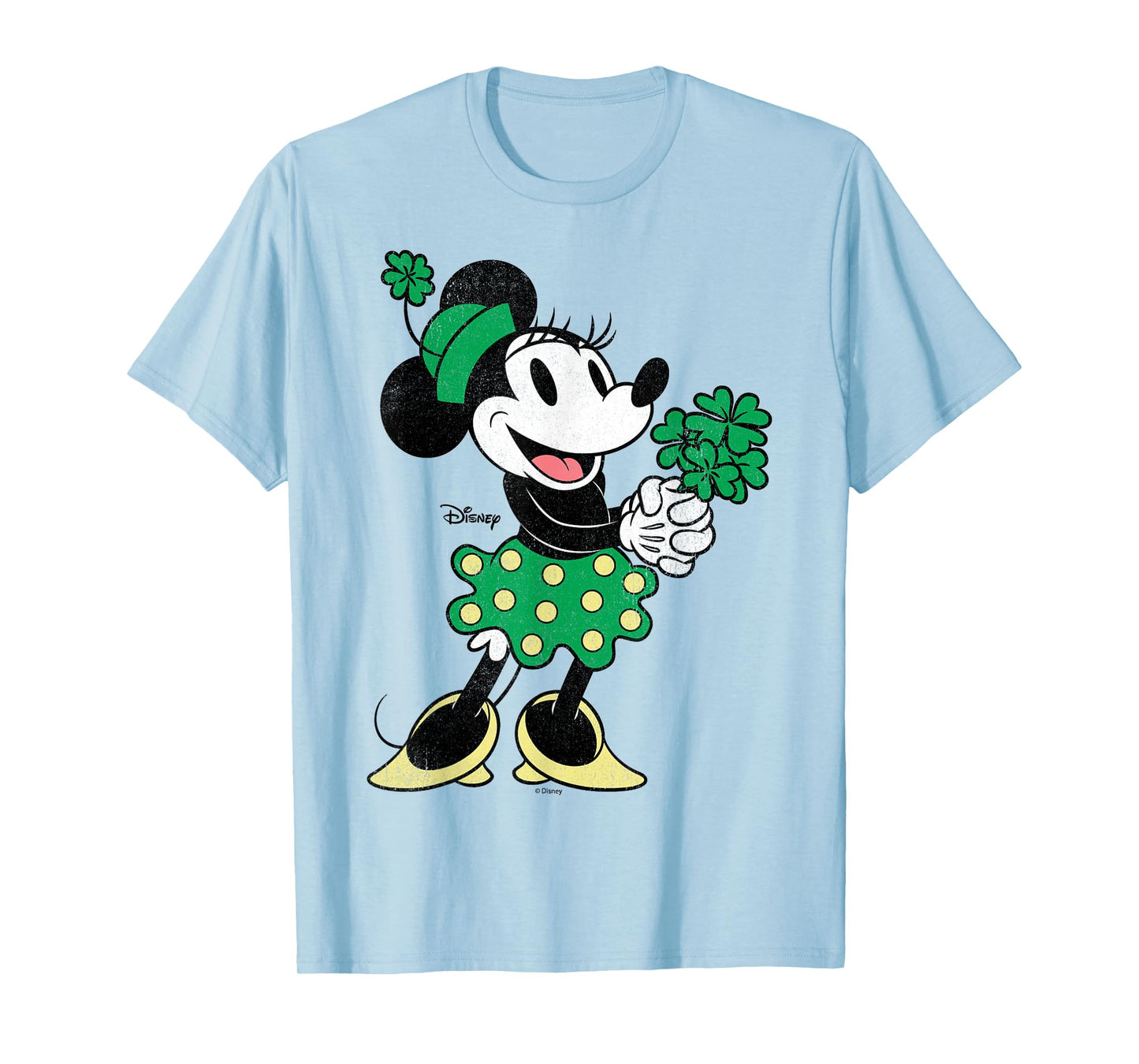 Disney Mickey and Friends Minnie St. Patrick's Day Clover T-Shirt