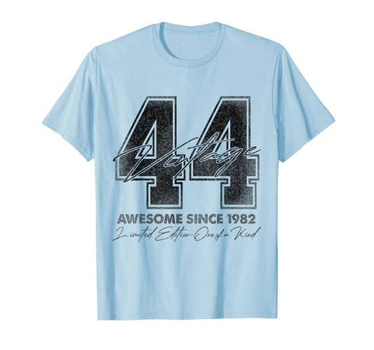 44 Year Old Gifts Vintage 1982 Limited Edition 44th Birthday T-Shirt