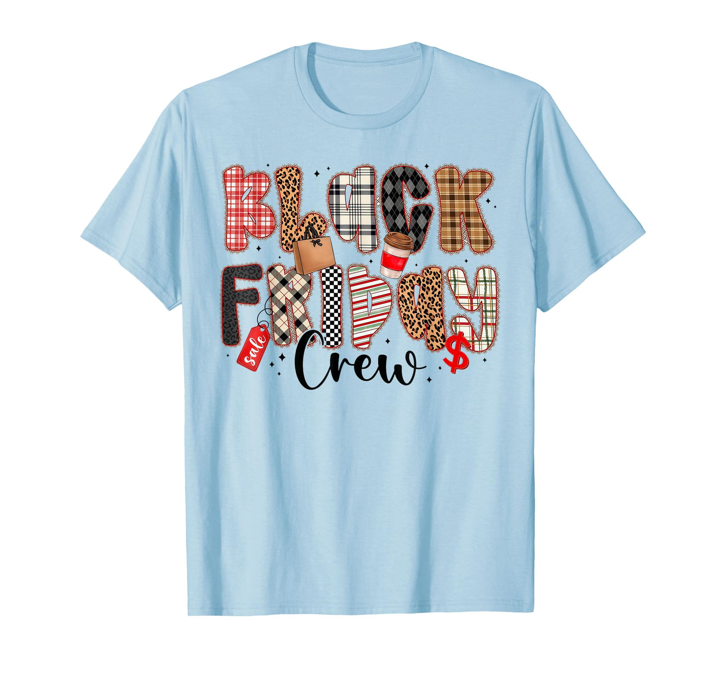Friday Shopping Crew Black Shopping Family T-Shirt