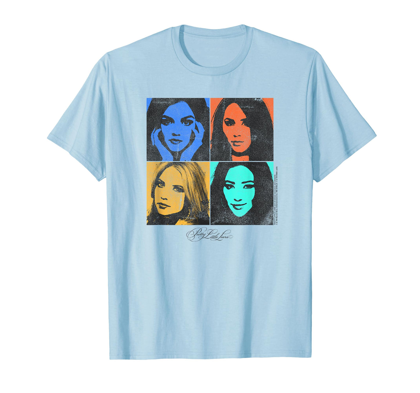 Pretty Little Liars Colorful Cast Pop Art TV Show T-Shirt