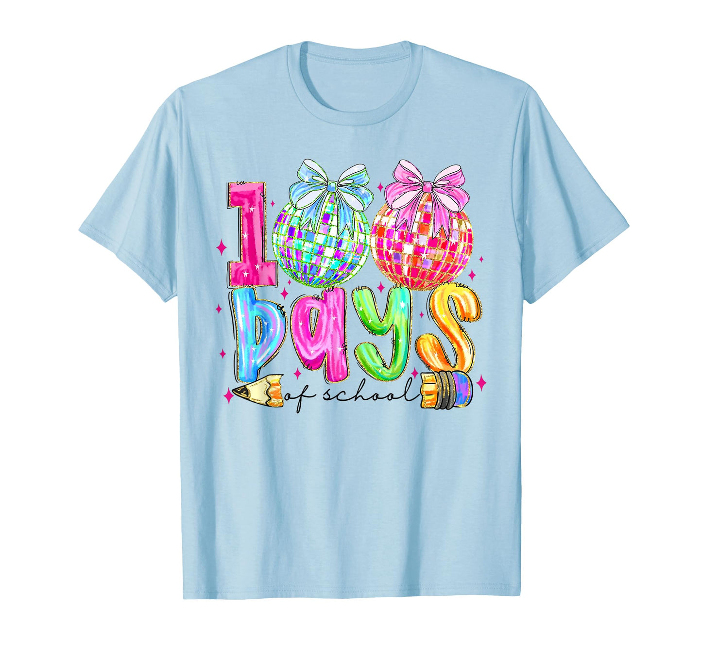 Funny 100 Days of School Teacher Student Kids 100th Day T-Shirt