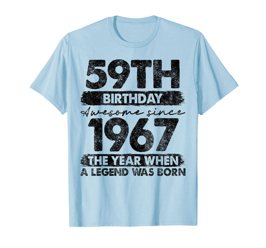 59 Year Old Gifts Vintage 1967 Limited Edition 59th Birthday T-Shirt