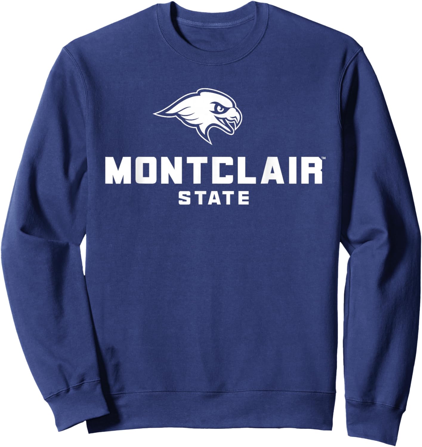 Montclair State University Red Hawks Stacked Logo Sweatshirt - Sweatshirt | Navy