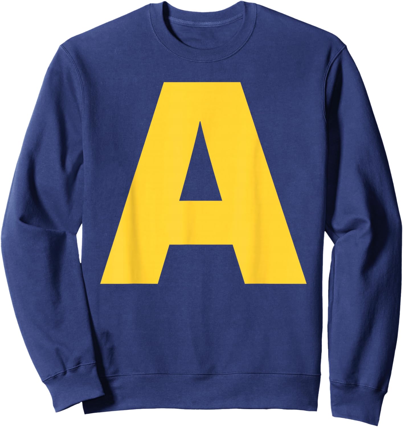Halloween Letter A Alphabet Matching Costume Men Women Kids Sweatshirt - Sweatshirt | Navy