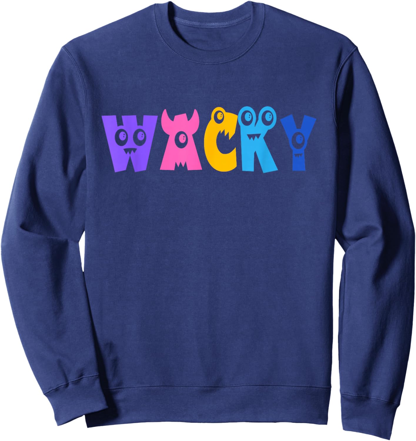 Wacky Costume Kids and Teachers | Mismatch Day Spirit Week Sweatshirt - Sweatshirt | Navy