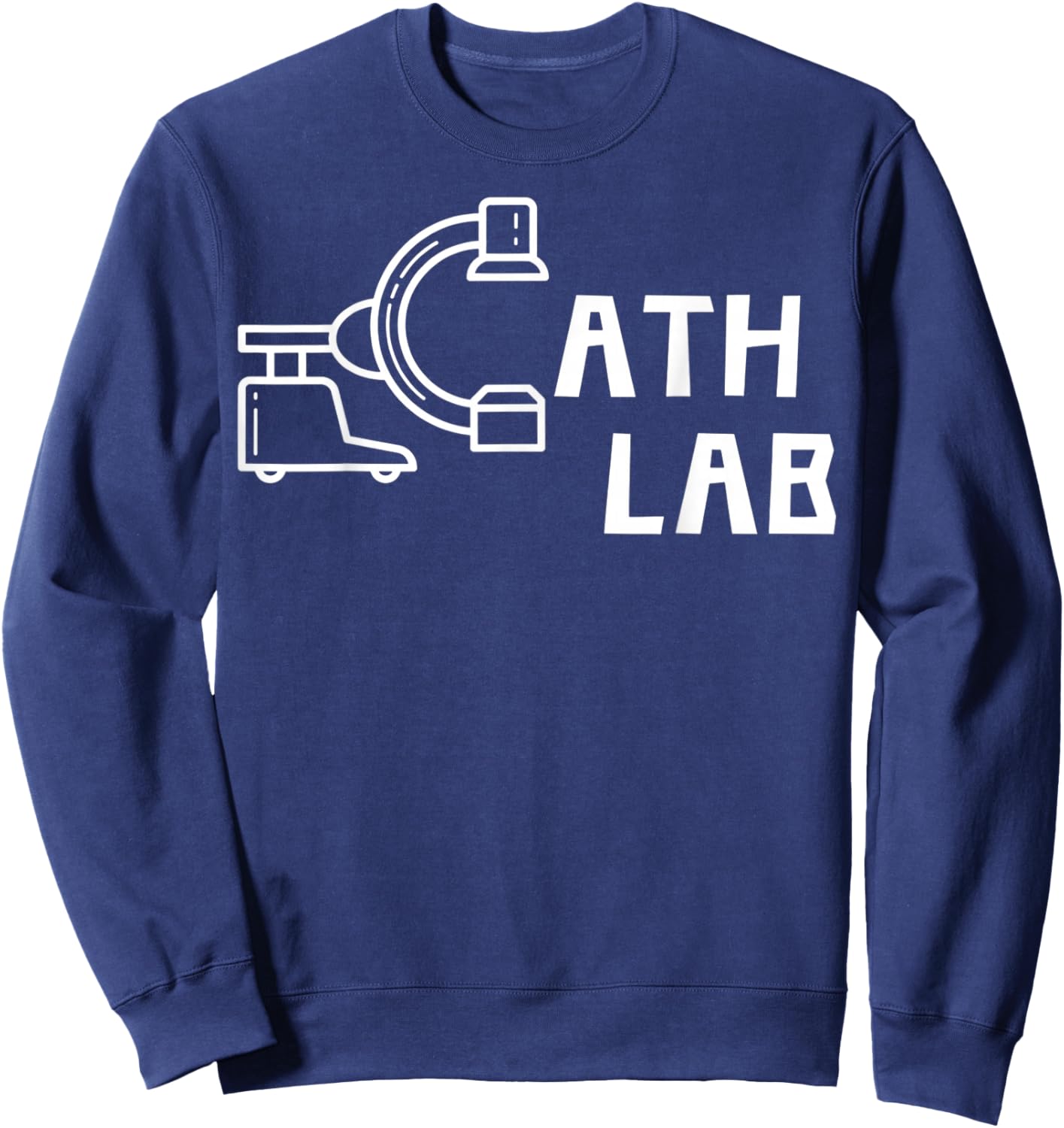 C-Arm Cath Lab – Minimalist Radiology Cardiothoracic ICU, I Sweatshirt - Sweatshirt | Navy