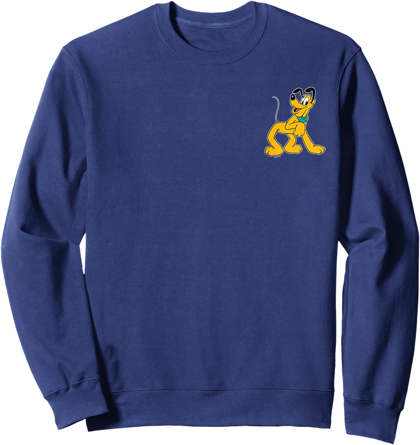 Disney Pluto Retro Pose Pocket Logo Sweatshirt - Sweatshirt | Navy