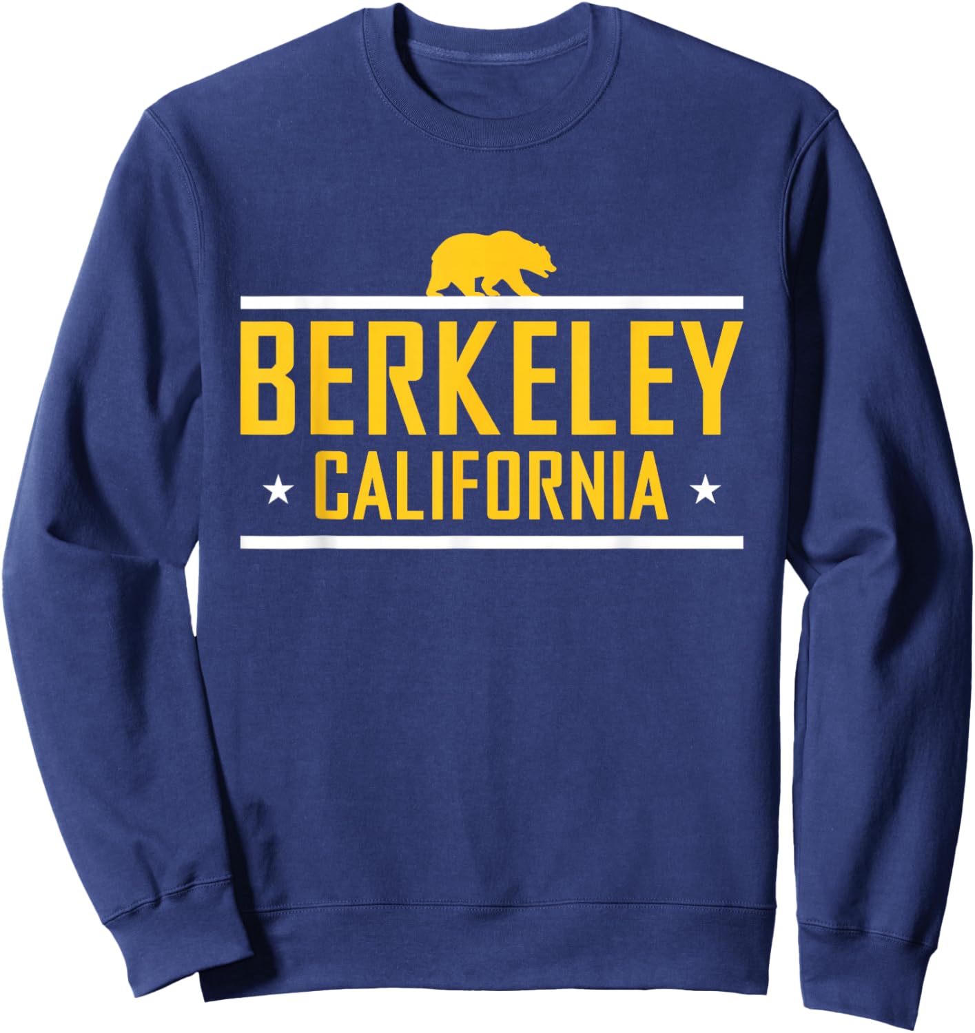 Berkeley California Grizzly Bear Vintage Athletic Sports Sweatshirt - Sweatshirt | Navy