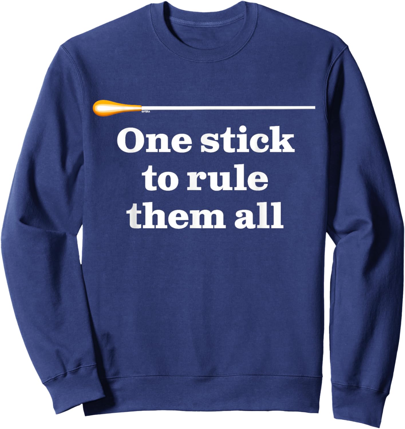 Funny Conductors Baton Humour for Awesome Musical Director Sweatshirt - Sweatshirt | Navy