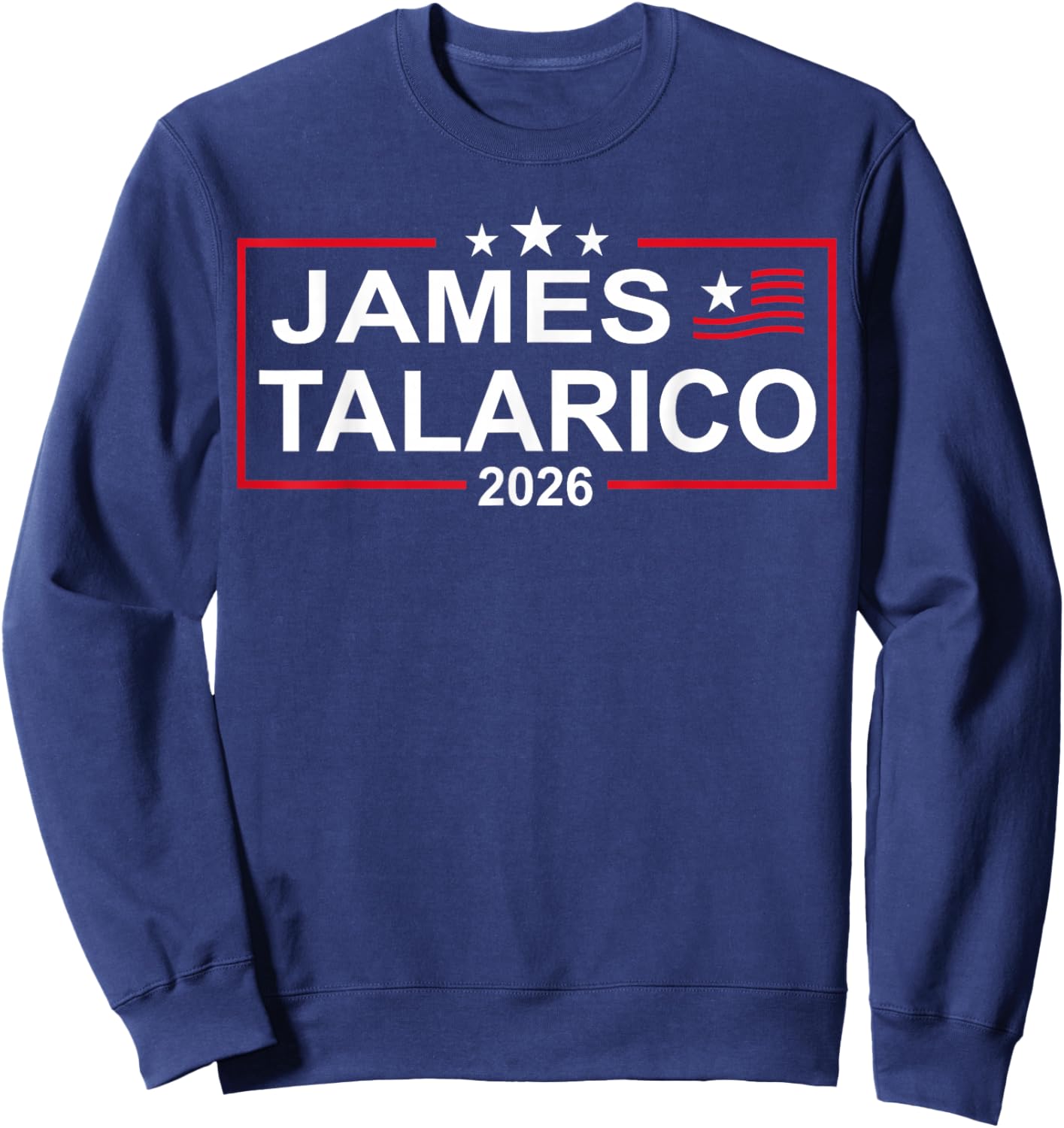 James Talarico for U.S. Senate from Texas 2026 Retro US Flag Sweatshirt - Sweatshirt | Navy