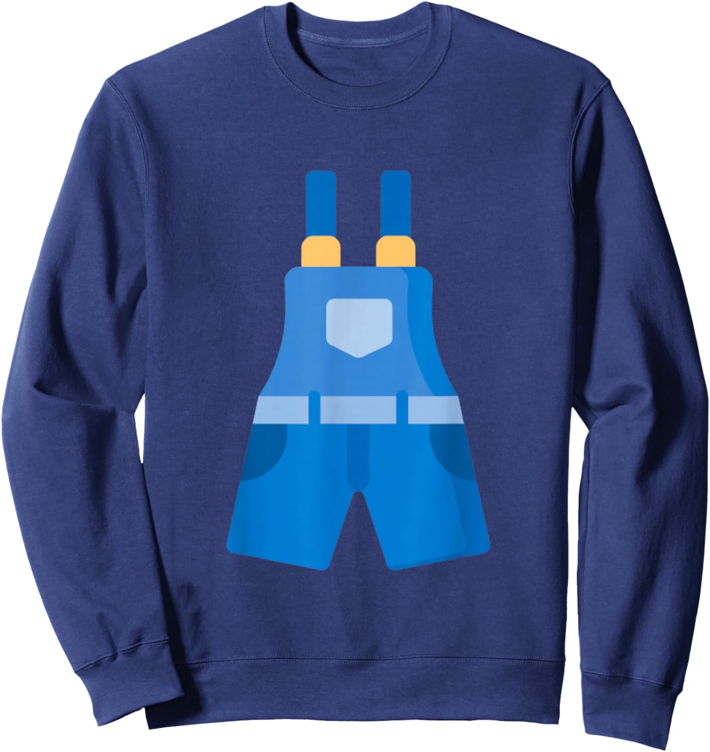 Really Like Overalls Overall Bib Sweatshirt - Sweatshirt | Navy