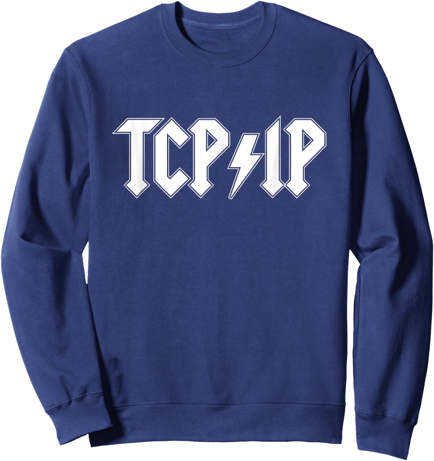 Funny Network Engineer Cybersecurity IT Support TCP IP Coder Sweatshirt - Sweatshirt | Navy
