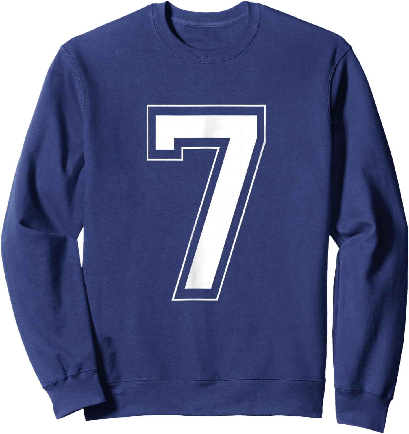 Number 7 Funny Meme Saying 6 7 Six Seven 7th Birthday 7 Year Sweatshirt - Sweatshirt | Navy