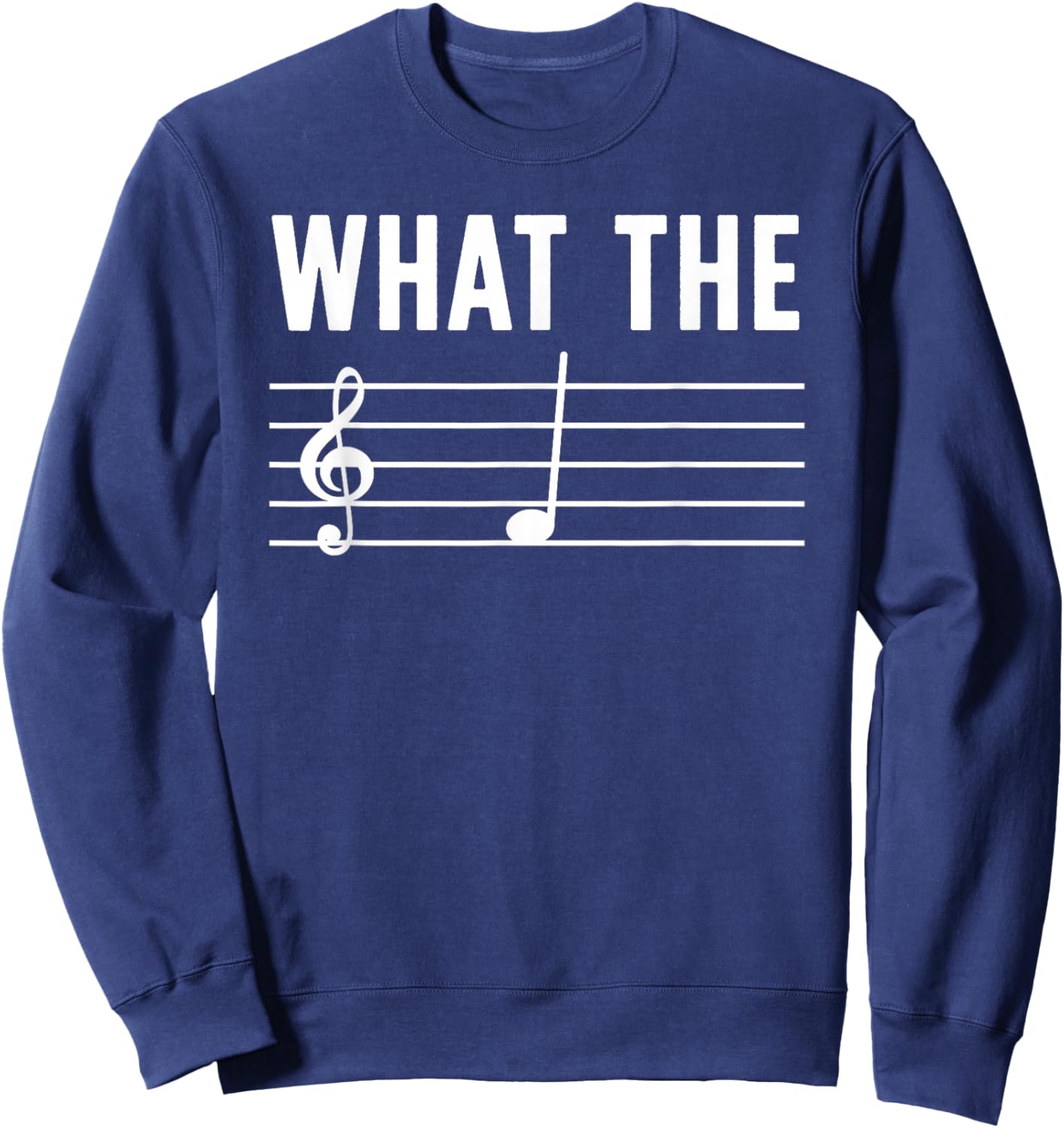 Funny Music Art Women Musical Note Gag Music Lover Sweatshirt - Sweatshirt | Navy