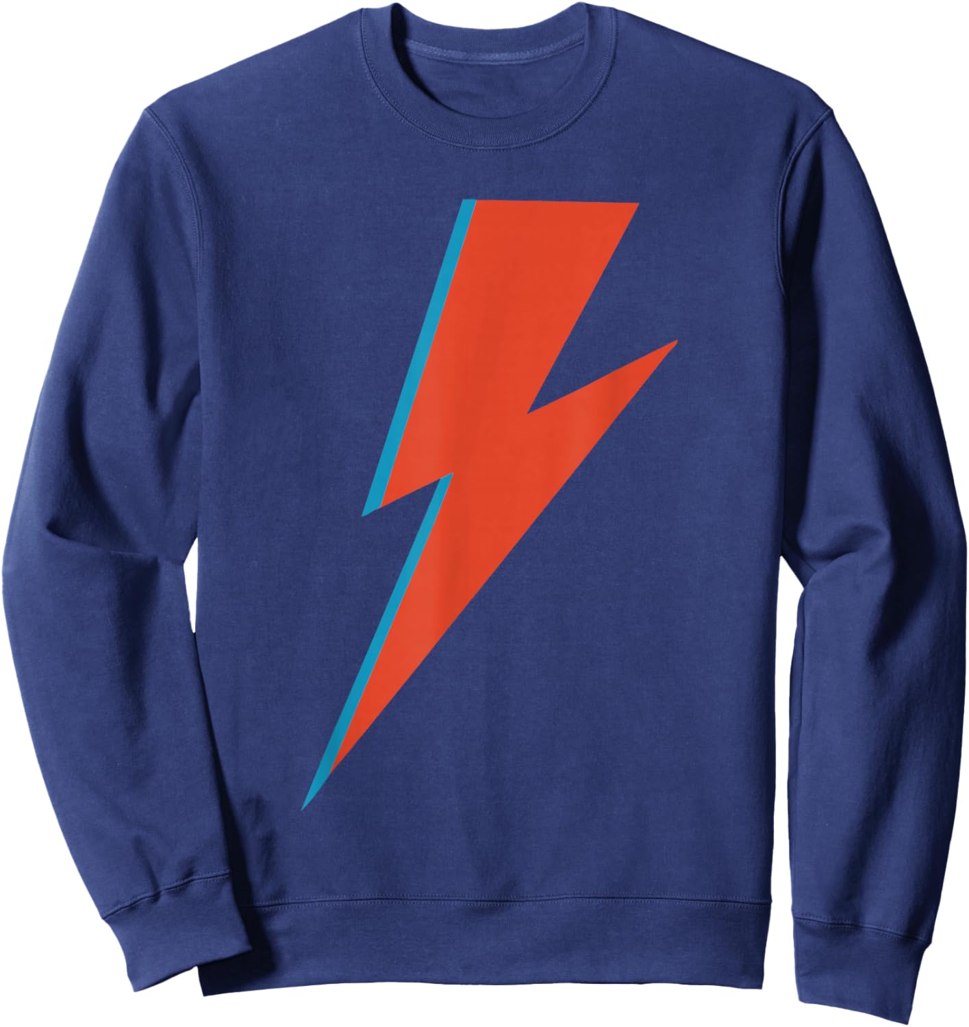 Lightning Bolt as Worn by Ziggy Rock Classic Music Sane 70s Sweatshirt - Sweatshirt | Navy