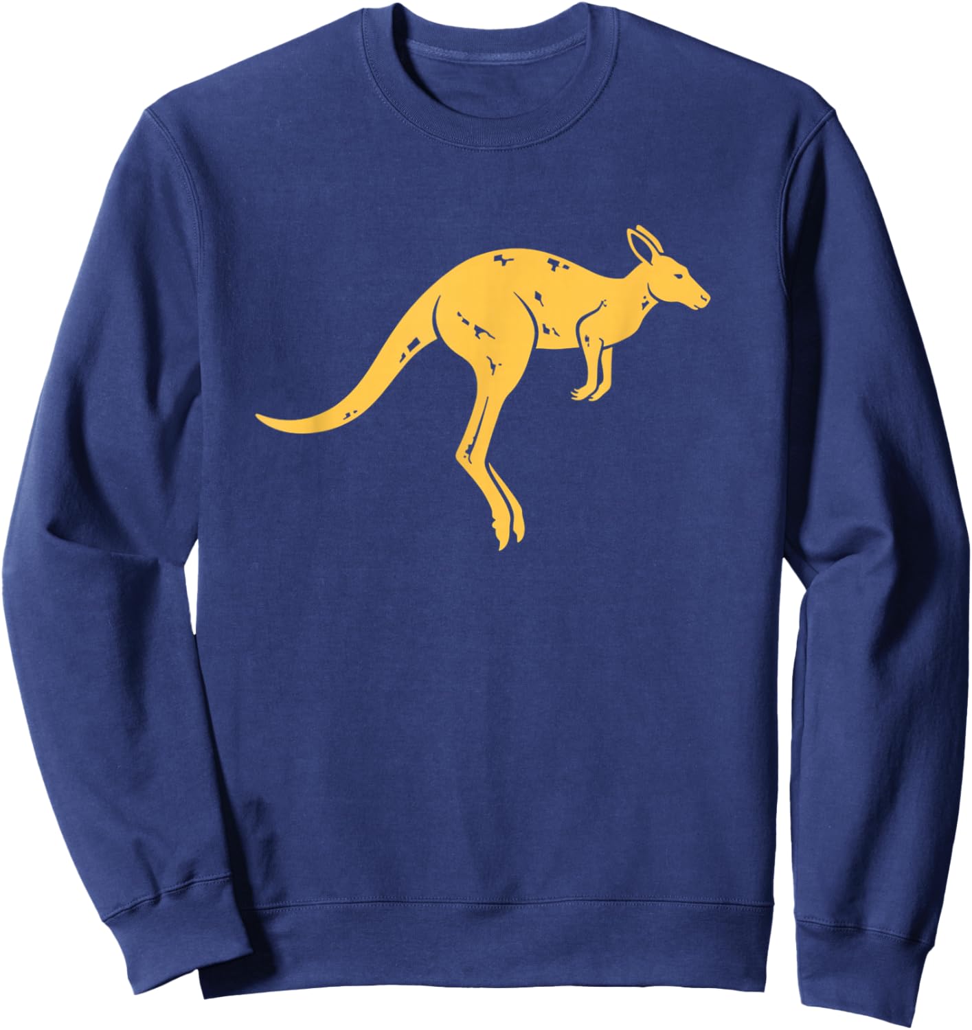 Australian Kangaroo Silhouette Australia Patriotic Animal Sweatshirt - Sweatshirt | Navy