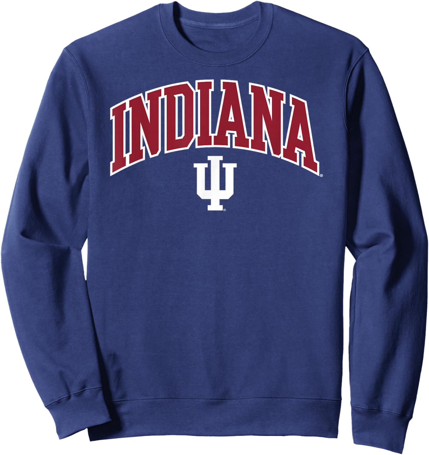 Indiana Hoosiers Arch Over Logo Officially Licensed Sweatshirt - Sweatshirt | Navy