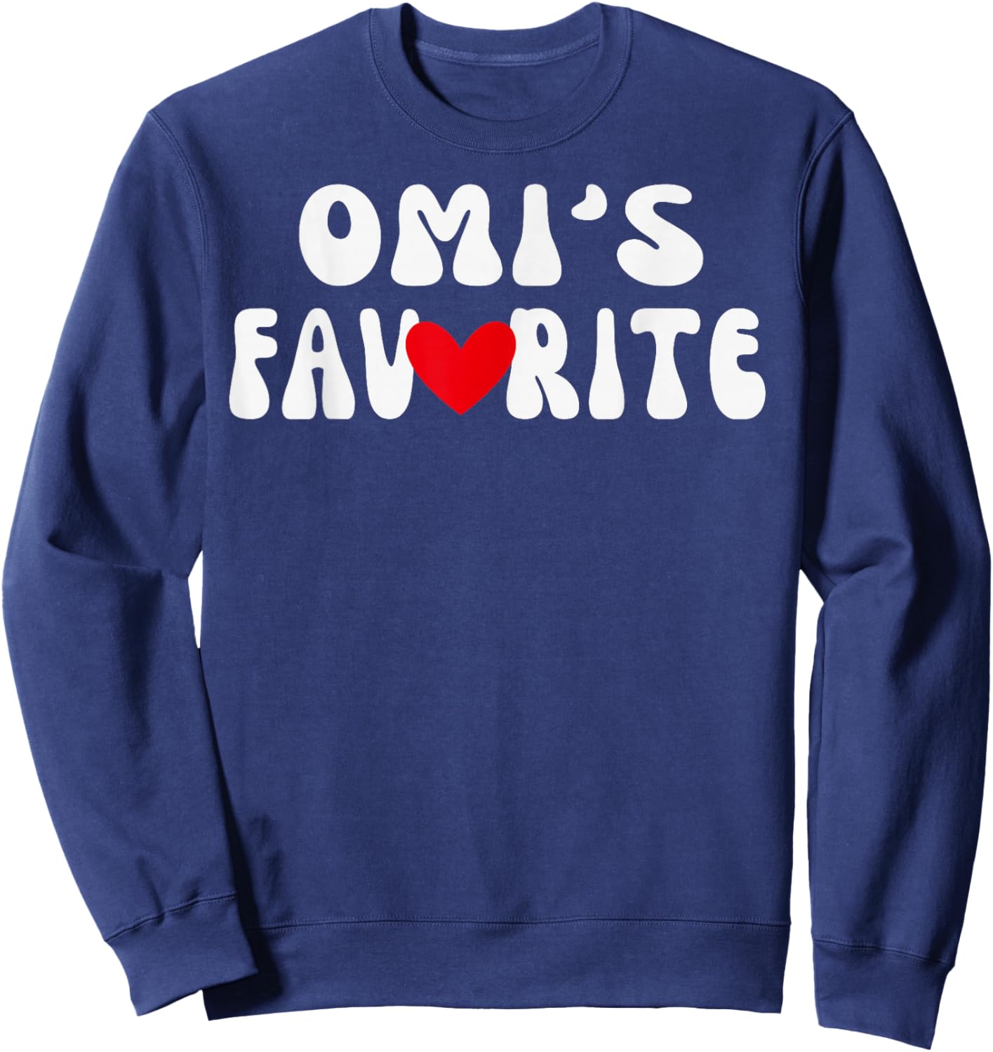 OMI’S Favorite Funny Grandparent Grandchild Vintage Humor Sweatshirt - Sweatshirt | Navy