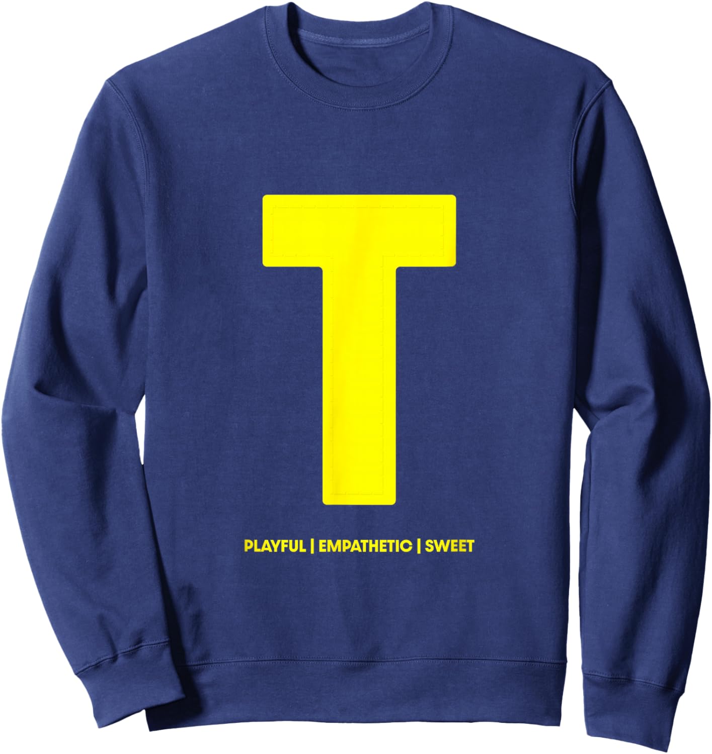 Chipmunks T for Theodore Letter Print Halloween Costume Sweatshirt - Sweatshirt | Navy