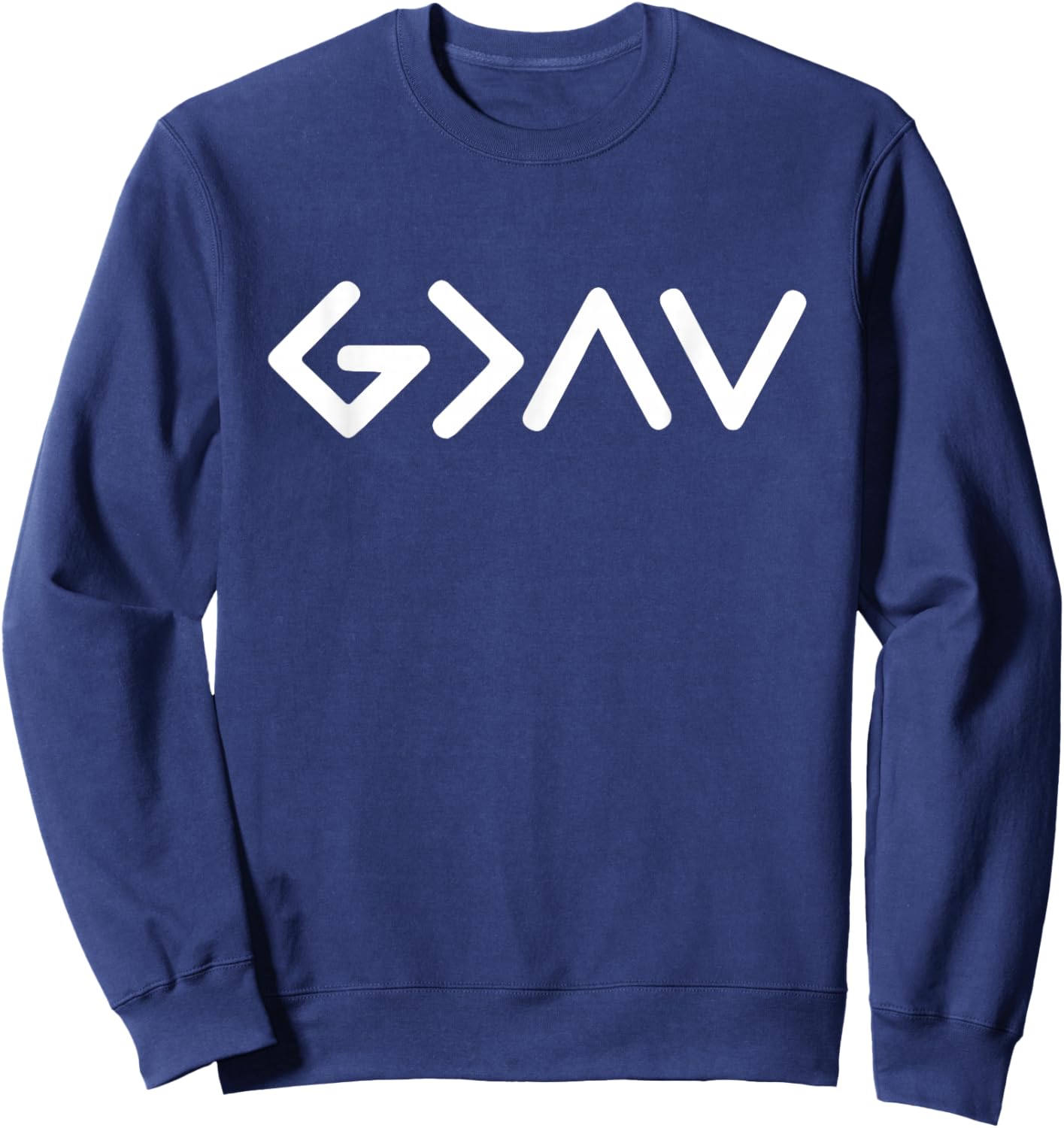 God is Merciful Than Our Highs and Lows Christian Men Women Sweatshirt - Sweatshirt | Navy