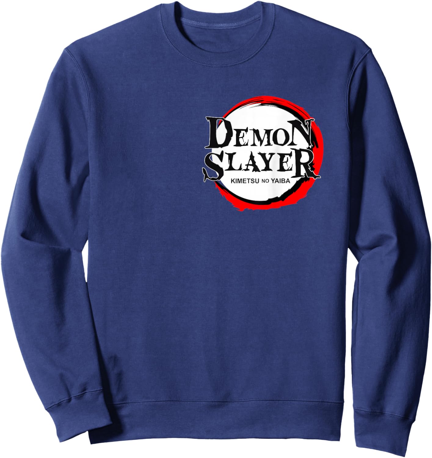 Demon Slayer: Kimetsu no Yaiba Logo Retro Vibe Sweatshirt - Sweatshirt | Navy