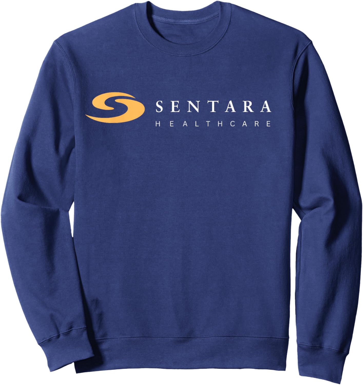Sentara Healthcare White Text Gold Logo Sweatshirt - Sweatshirt | Navy