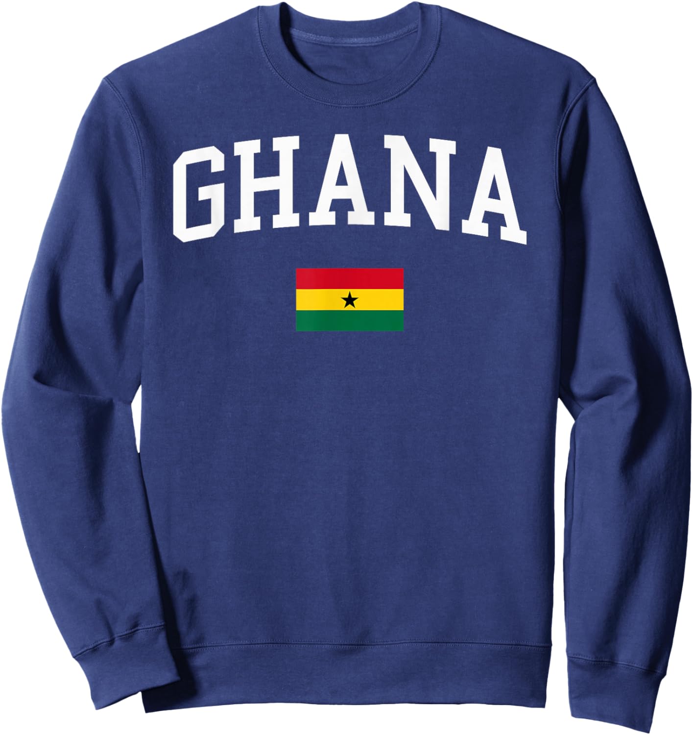 Ghanaian Flag Men Women Kids Ghana Sweatshirt - Sweatshirt | Navy