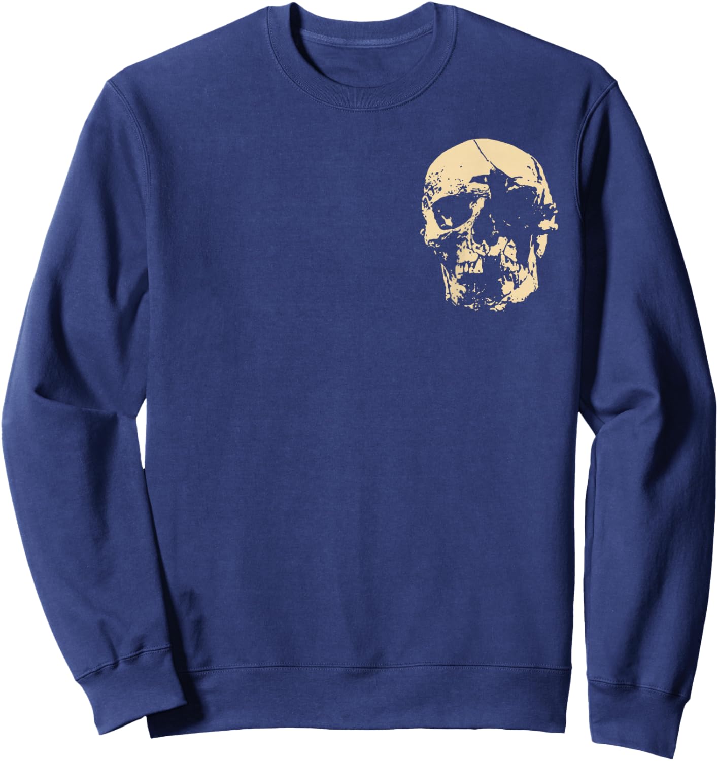 Psalm 3:7 Vintage Skull Christian Religious Bible 2 Sides Sweatshirt - Sweatshirt | Navy