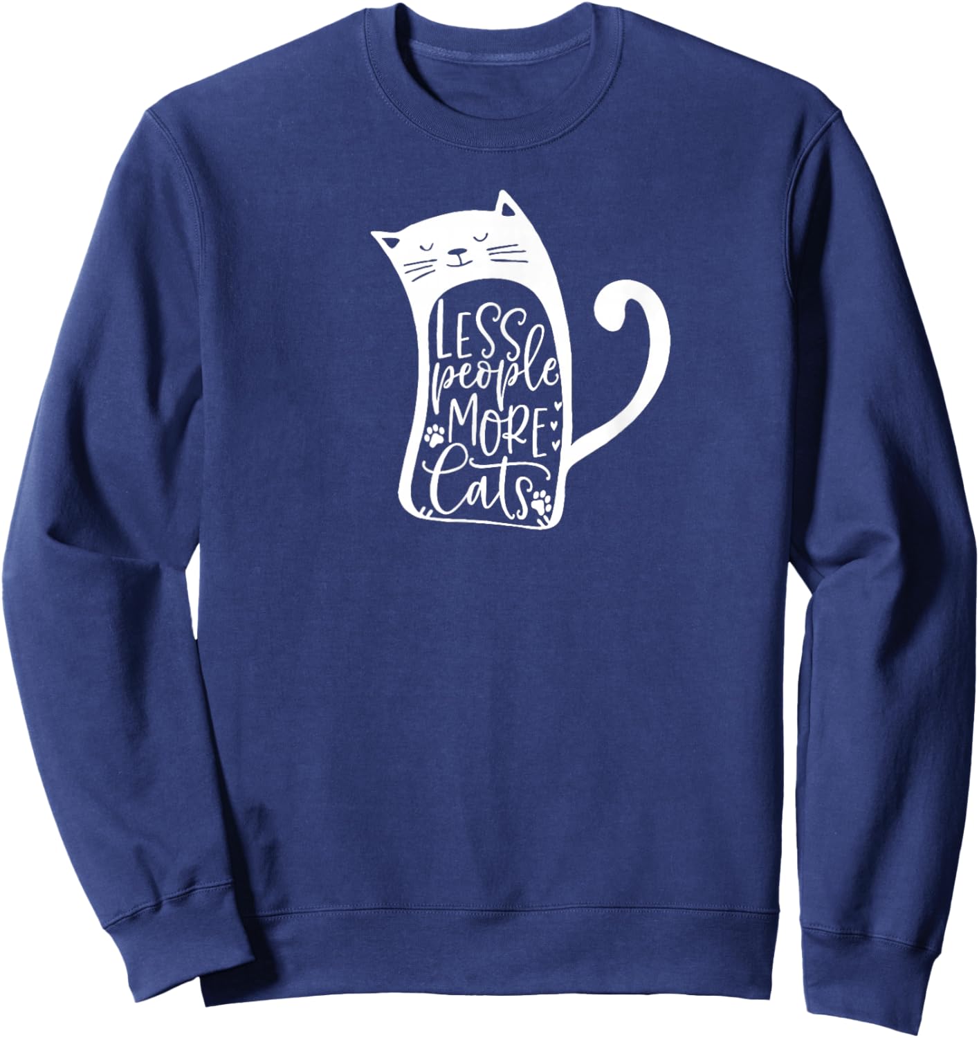 Cute Cat Lover Kitty Pet Sweatshirt - Sweatshirt | Navy